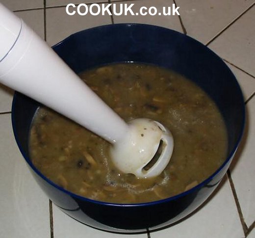 Blending Mushroom Soup