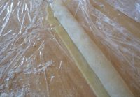 Sausage Roll uncooked and uncut