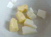 Cooking margarine and fat in a bowl