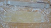 Rolled out shortcrust pastry