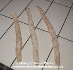 Rolling out sausage meat for sausage rolls