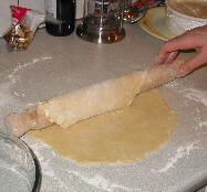 Transfer pastry to the dish