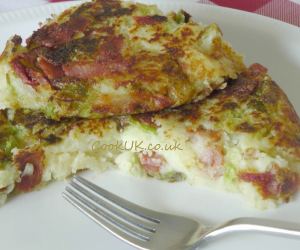 Bubble and Squeak sliced