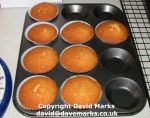 Cooked butterfly cakes