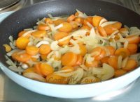 Frying vegetables