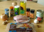 Ingredients for Chcicken with spicy tomatoes (timatar murghi)