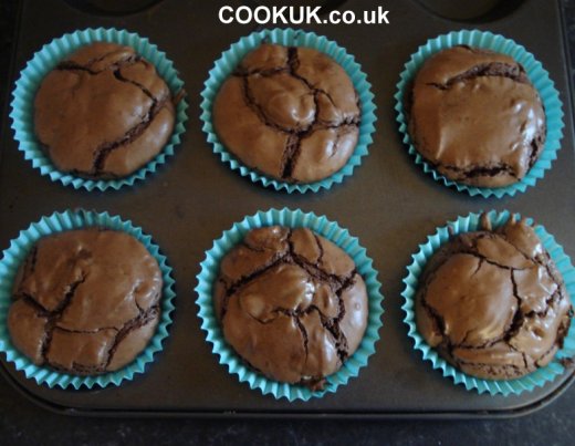 Chocolate Brownies in cup cake cases