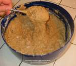 Incorporating air into a Christmas Cake mixture. Click picture to enlarge. Copyright David Marks