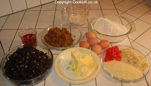 Ingredients for your Christmas Cake