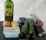 Ingredients for Courgete and Cheese Soup