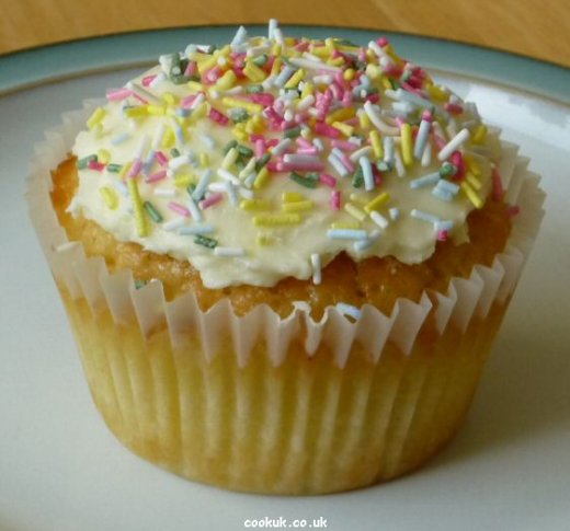Butter Icing on a Cupcake
