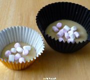 Marshmallows in cupcake mixture
