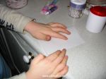 Fold the edible paper