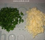 Parsley and cheese