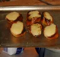 French Onion Soup - cheese toasties.