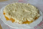 Shortcut pastry with apricot jam and frangipane filling to make Gallete des Rois