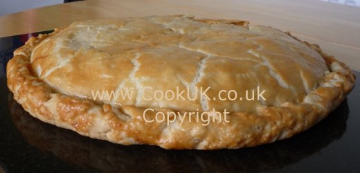 Baked Gruyere Cheese and Ham Galette