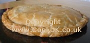 Ham and gruyere cheese galette