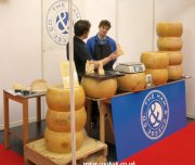 italian Parmesan cheese wheels
