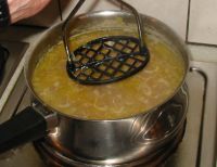 Mash potato in the soup. Click picture to enlarge.