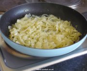 Frying onions