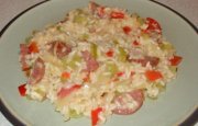 Red Pepper and Sausage Risotto