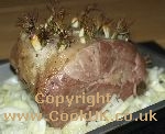 Part cooked roast lamb