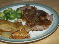 Roast lamb meal