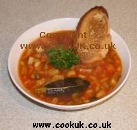Winter Vegetable Soup recipe. Click picture to enlarge.