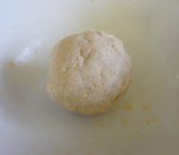 Shortcrust pastry rolled into a ball