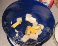Cooking margarine and fat in a bowl