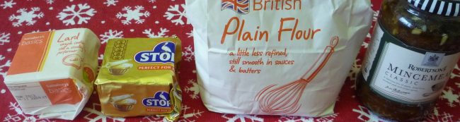 Ingredients for Mince Pies