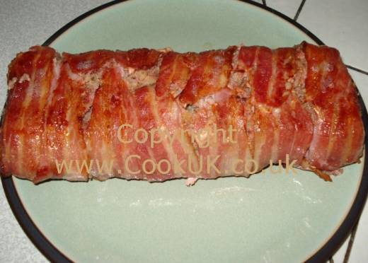 Bacon Meatloaf Cooked