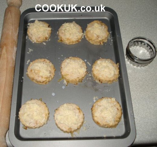 Cheese and Onion Scones ready to bake