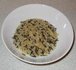 White and wild rice in a bowl