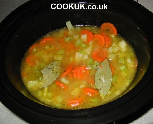 Start slow cooking lentil soup