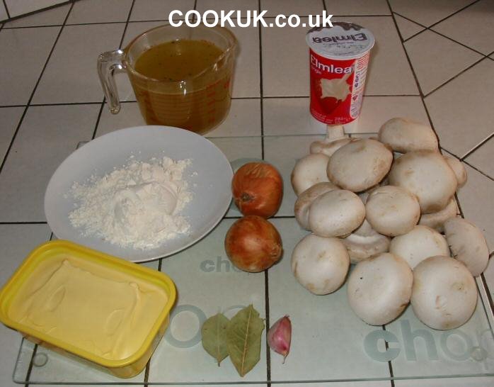 Ingredients for Mushroom Soup