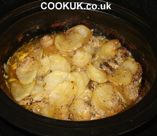 Cooked Pork and Potato Hot Pot