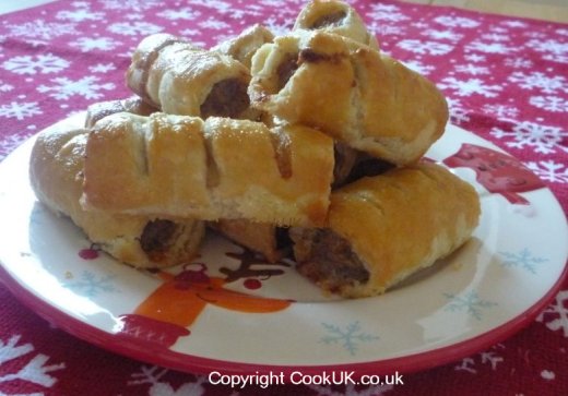 Sausage Rolls on a plate