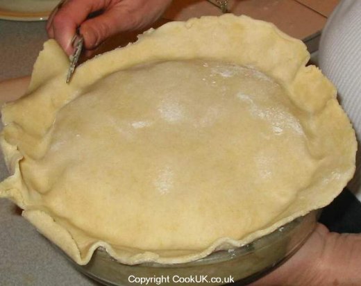 Shortcrust pastry topping