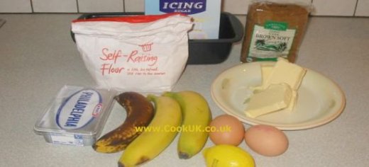 Ingredients for Banana Cake