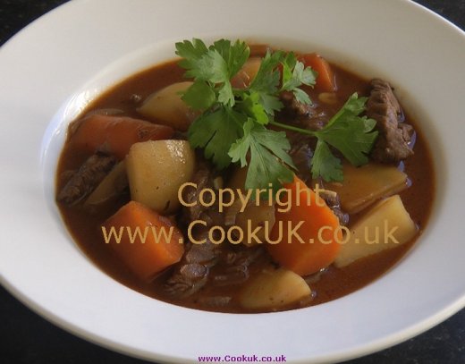Beef Stew served in a bowl