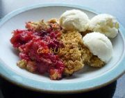 Blackberry and Apple crumble