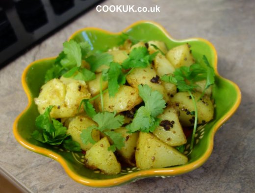 Bombay Potatoes in a dish
