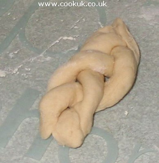 Plaited dough