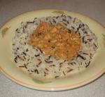 Chicken Curry on a bed of rice. Click picture to enlarge. Copyright David Marks