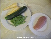 Chicken and vegetable baby food ingredients