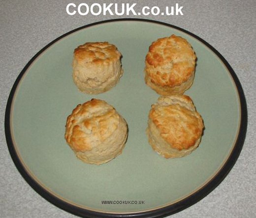 Cornish Scones served on a plate