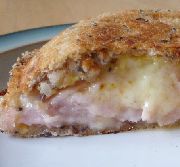 Ham and chhese Diablo toasted sandwich. Click picture to enlarge.