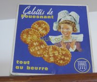 Old fashioned tin of galettes from Quimper